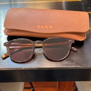 Garrett Leight Brown Sunglasses with Case